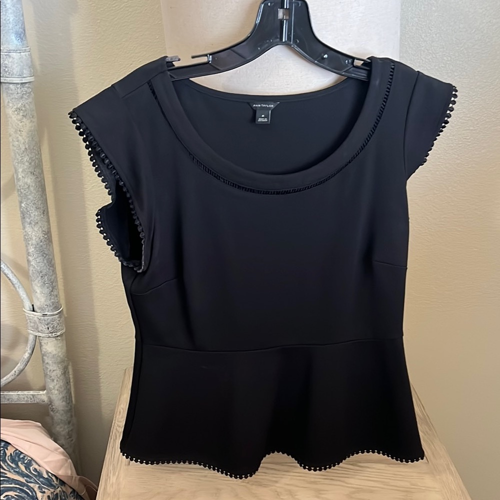 Black Peplum Top